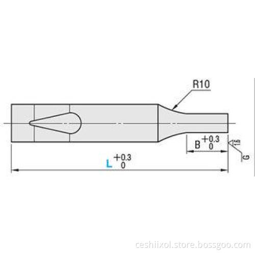 Customized TiCN Coating Ball Lock Pilot Punches Tip R type
